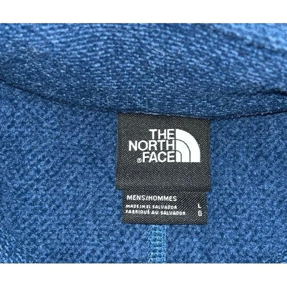 Mens The North Face Textured Cap Rock Fleece Quarter-Zip Pullover Jacket